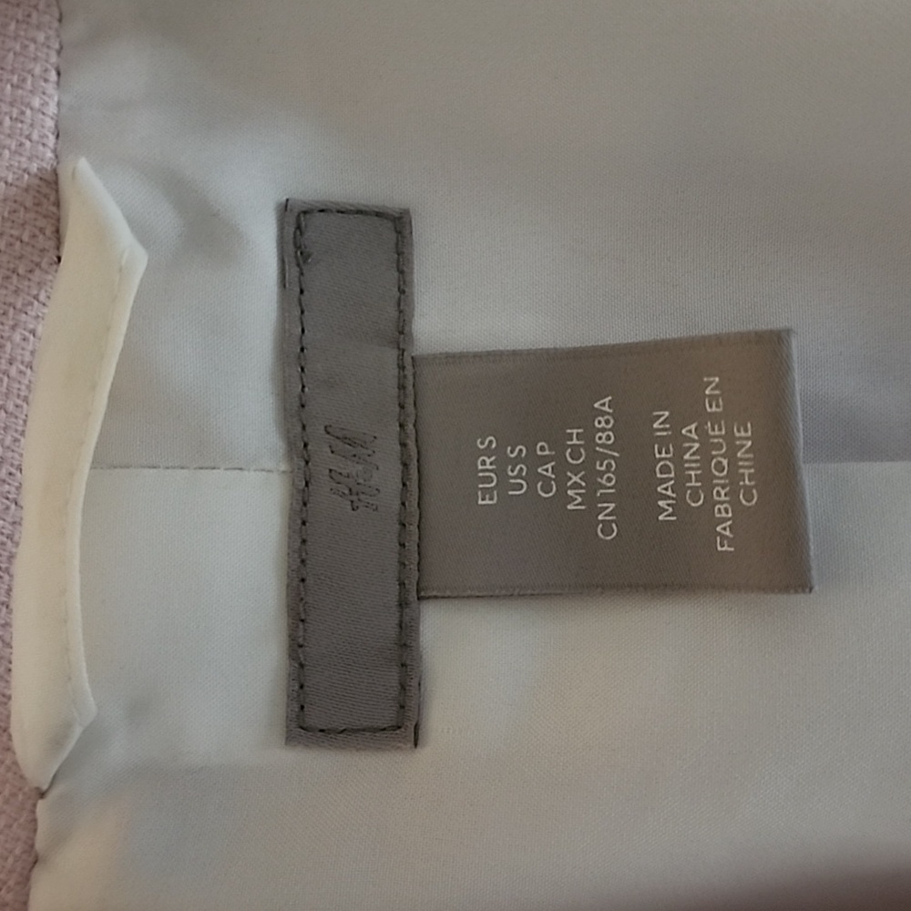 H&M Pink Gathered Sleeve Blazer Jacket - Picture 7 of 7